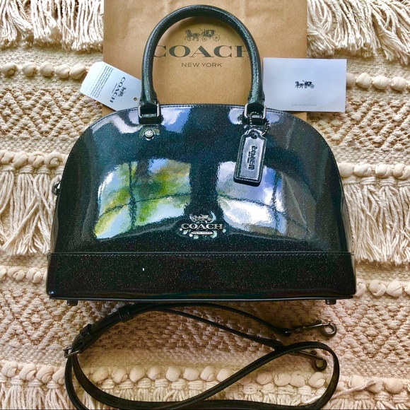 Coach Handbags - 🚀Coach BNWT Black Multi Glitter Sierra Satchel🚀